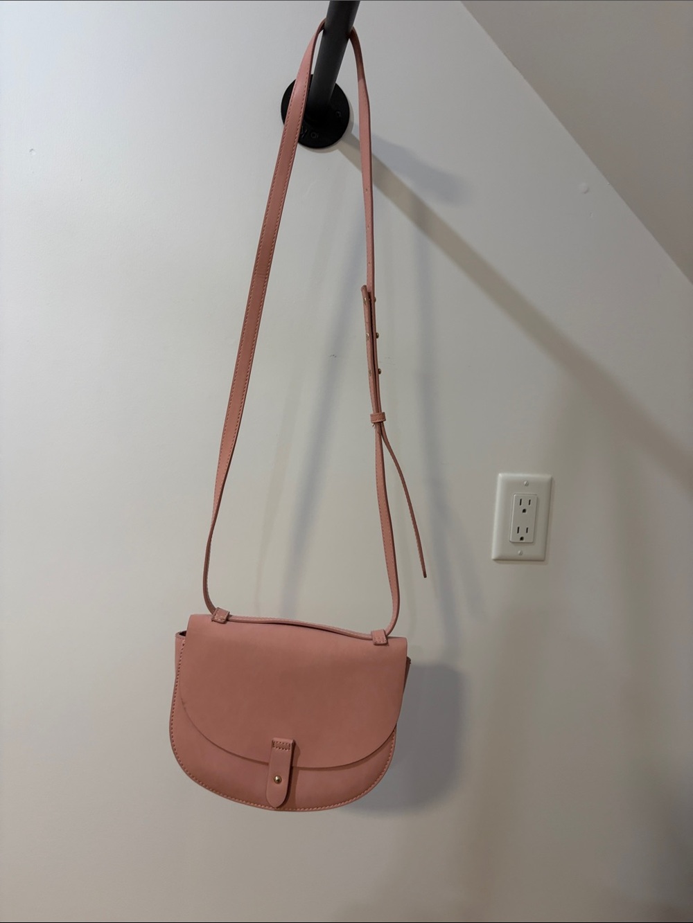 GAP Blush Pink Crossbody Saddle Bag